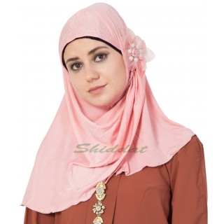 Jersey Instant Hijab - Rose Pink